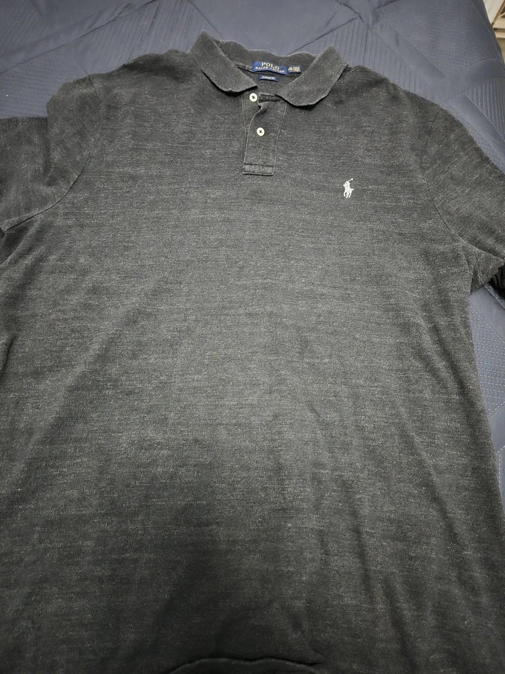 Polo by Ralph Lauren Men's Classic Fit Dark Gray Polo Shirt